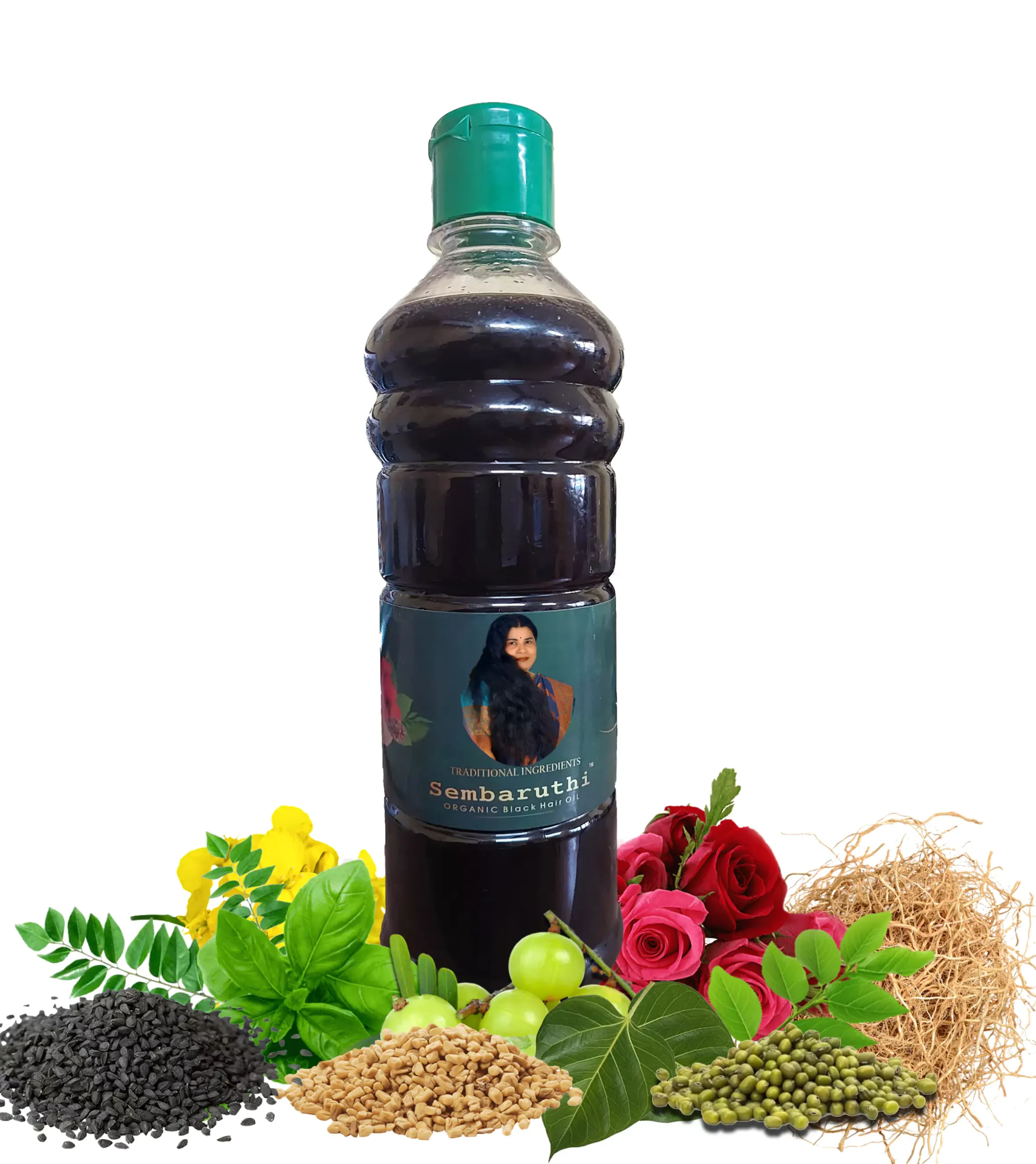 Sembaruthi Organic Black Hair Oil (500ml)