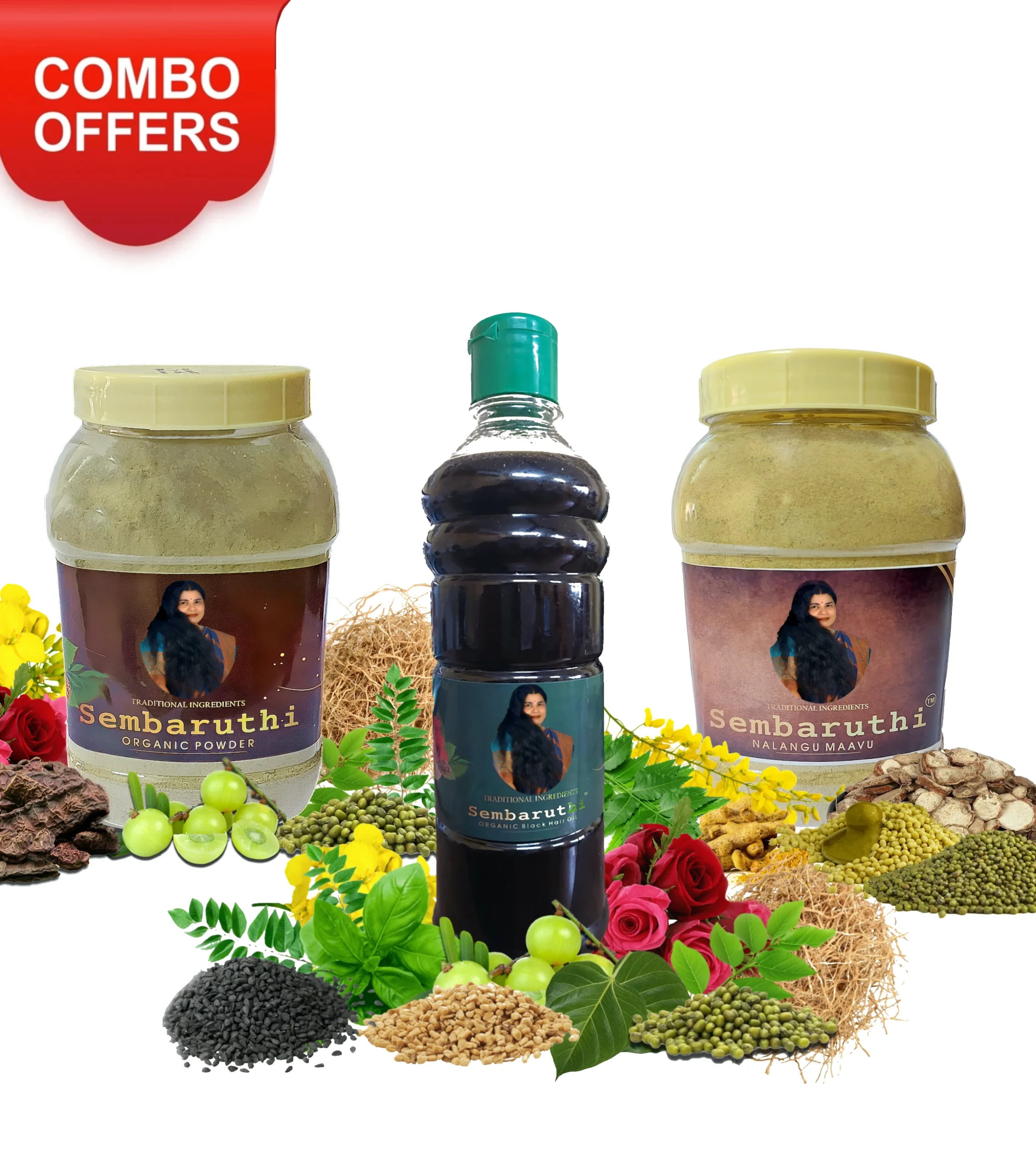 Sembaruthi Organic | <p><span style="color: #0000ff;"><strong>MEN</strong></span> Triple Combo Pack 250g's</p>