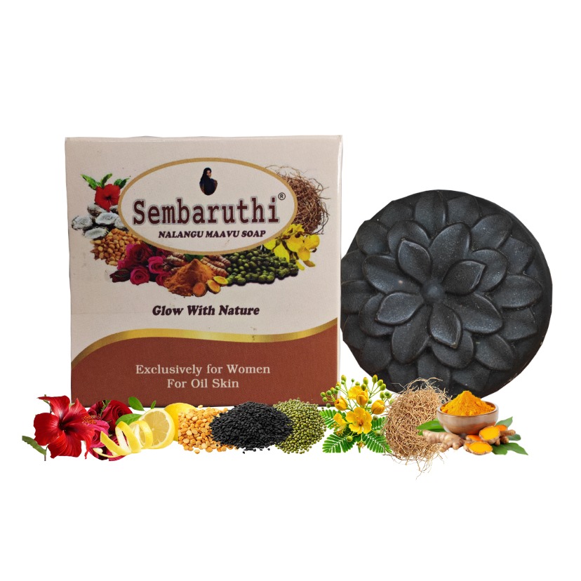 SEMBARUTHI NALANGU MAAVU SOAP FOR WOMEN (NORMAL TO OIL SKIN )